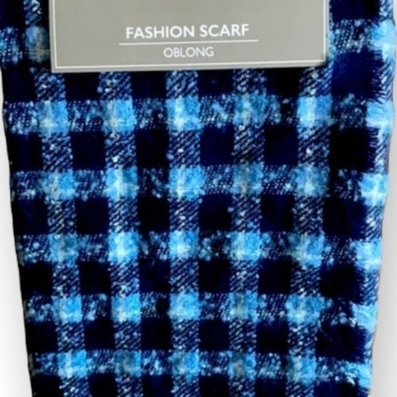 Falls Creek Fashion blue Scarf Wrap Oblong - Picture 1 of 6